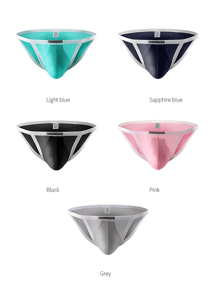 3-pack Men's Low Waist Sexy Narrow Hem Breathable Briefs