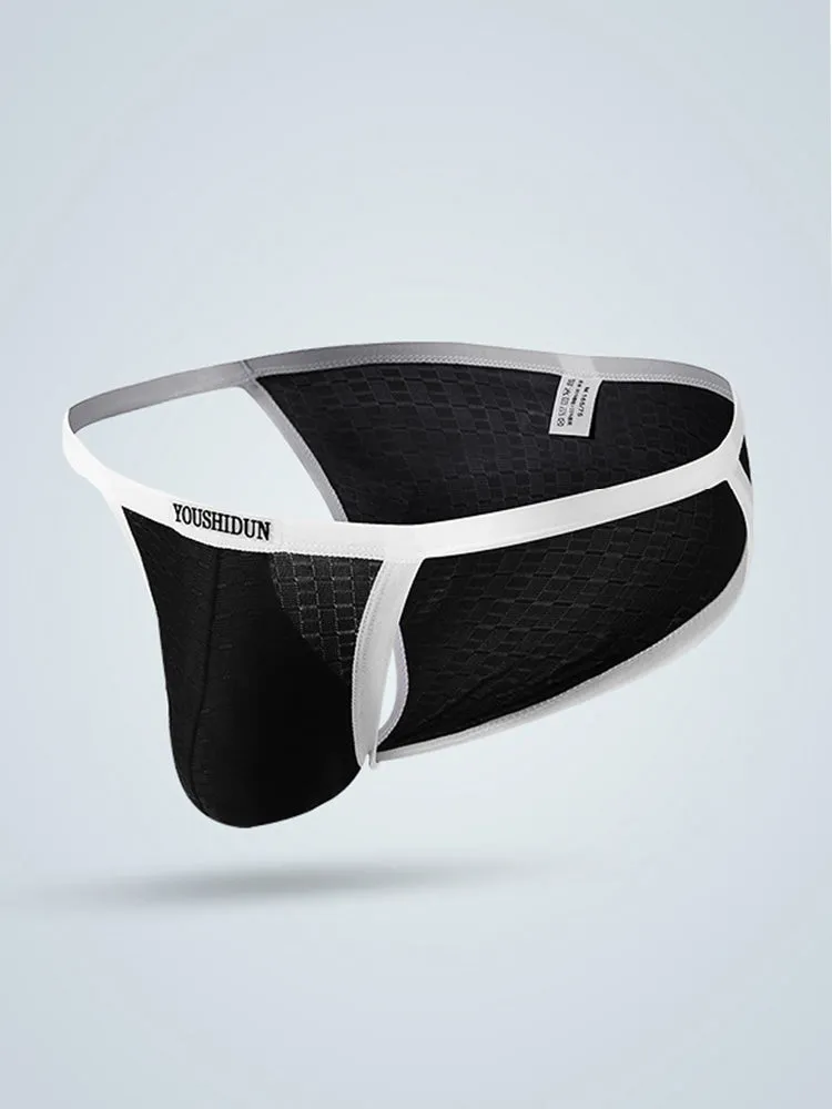 3-pack Men's Low Waist Sexy Narrow Hem Breathable Briefs