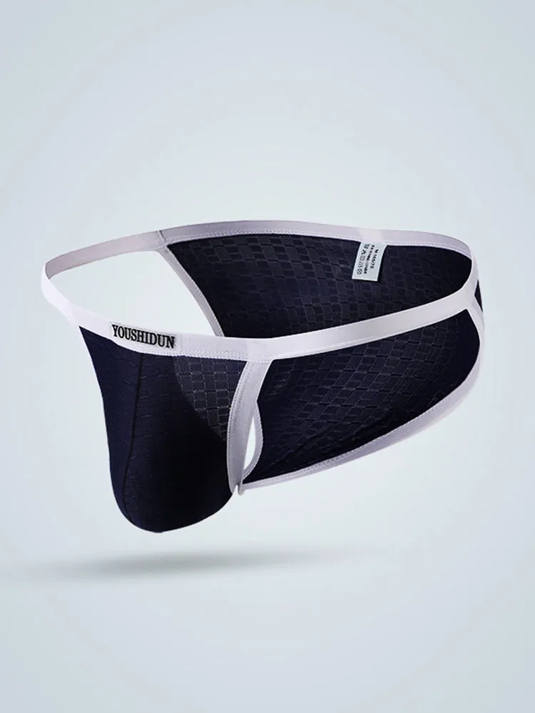 3-pack Men's Low Waist Sexy Narrow Hem Breathable Briefs