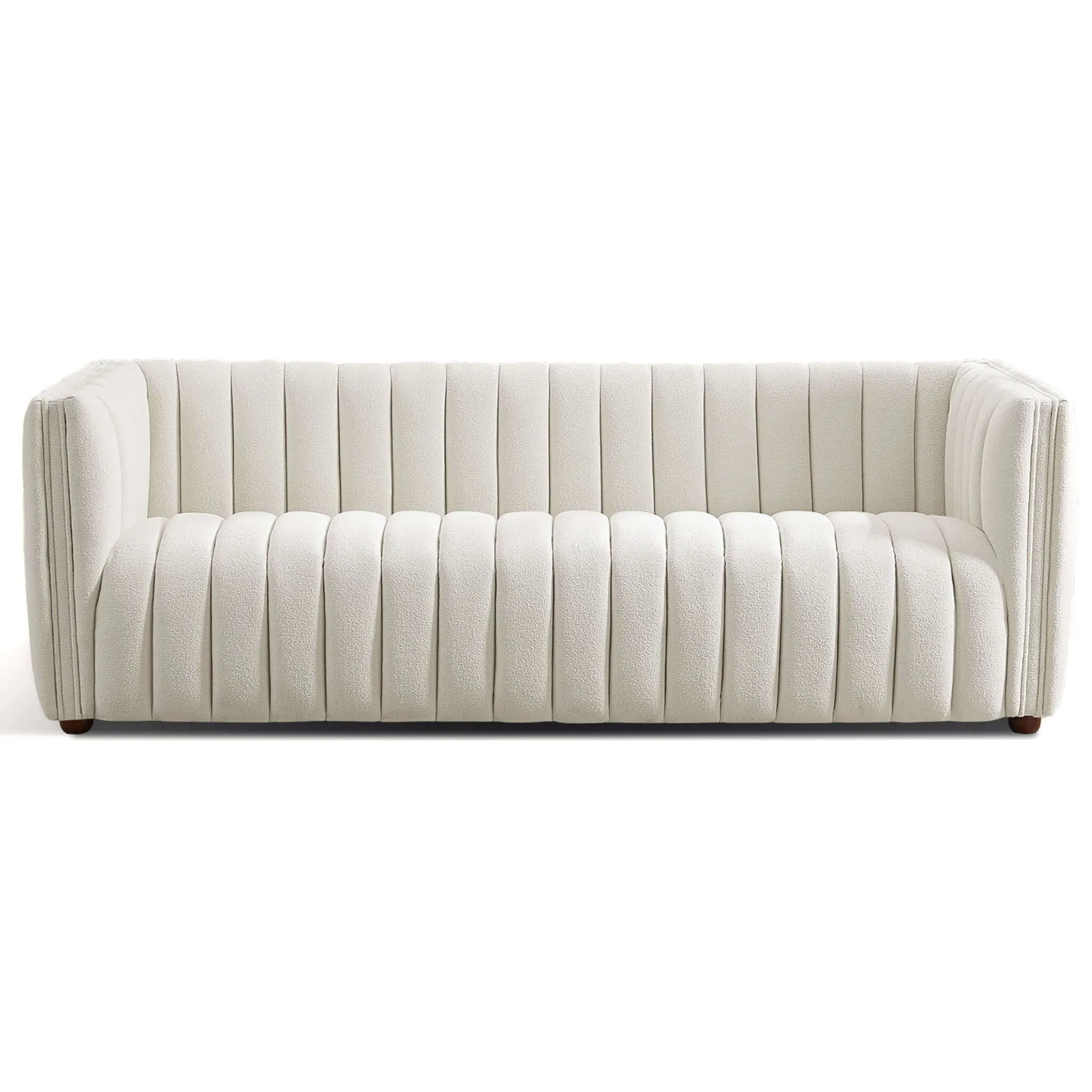 April - Mid-Century Modern Luxury Tight Back Boucle Couch by Couch.com