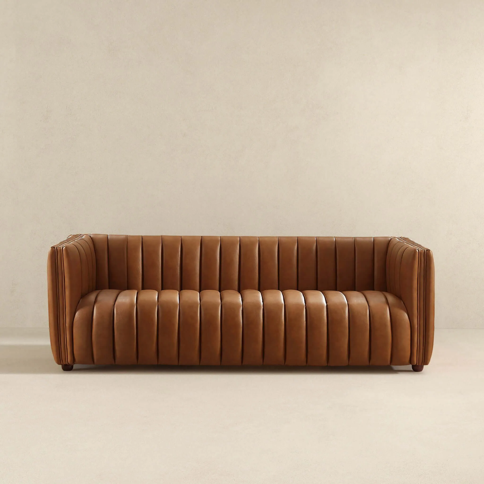 April - Mid-Century Modern Luxury Tight Back Boucle Couch by Couch.com