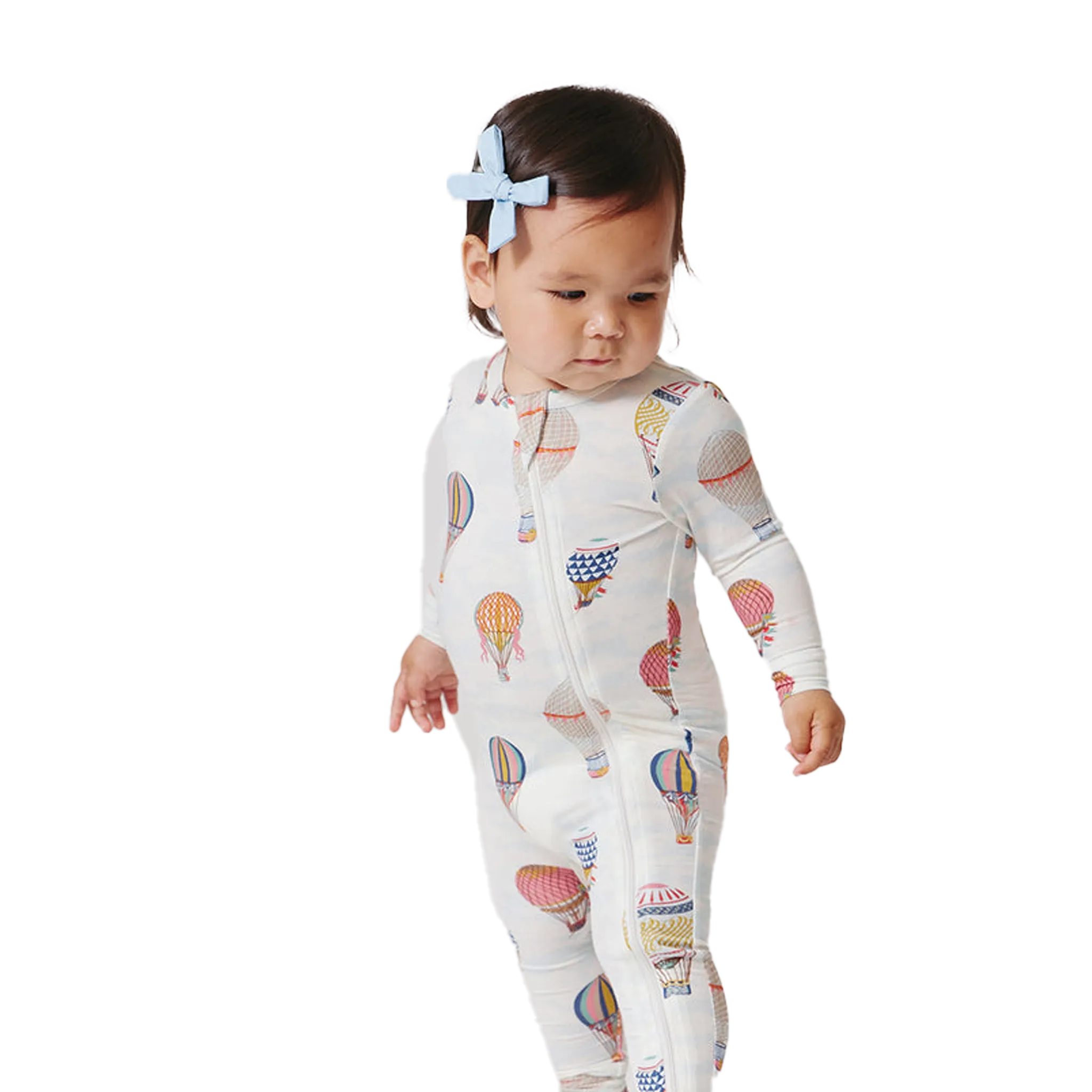 Baby Bamboo Romper - Hot Air Balloons