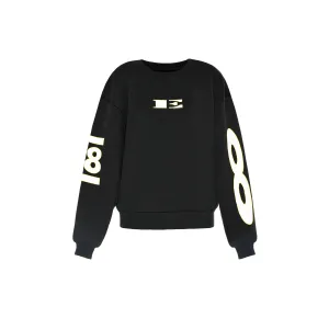 E SWEATSHIRT - BLACK