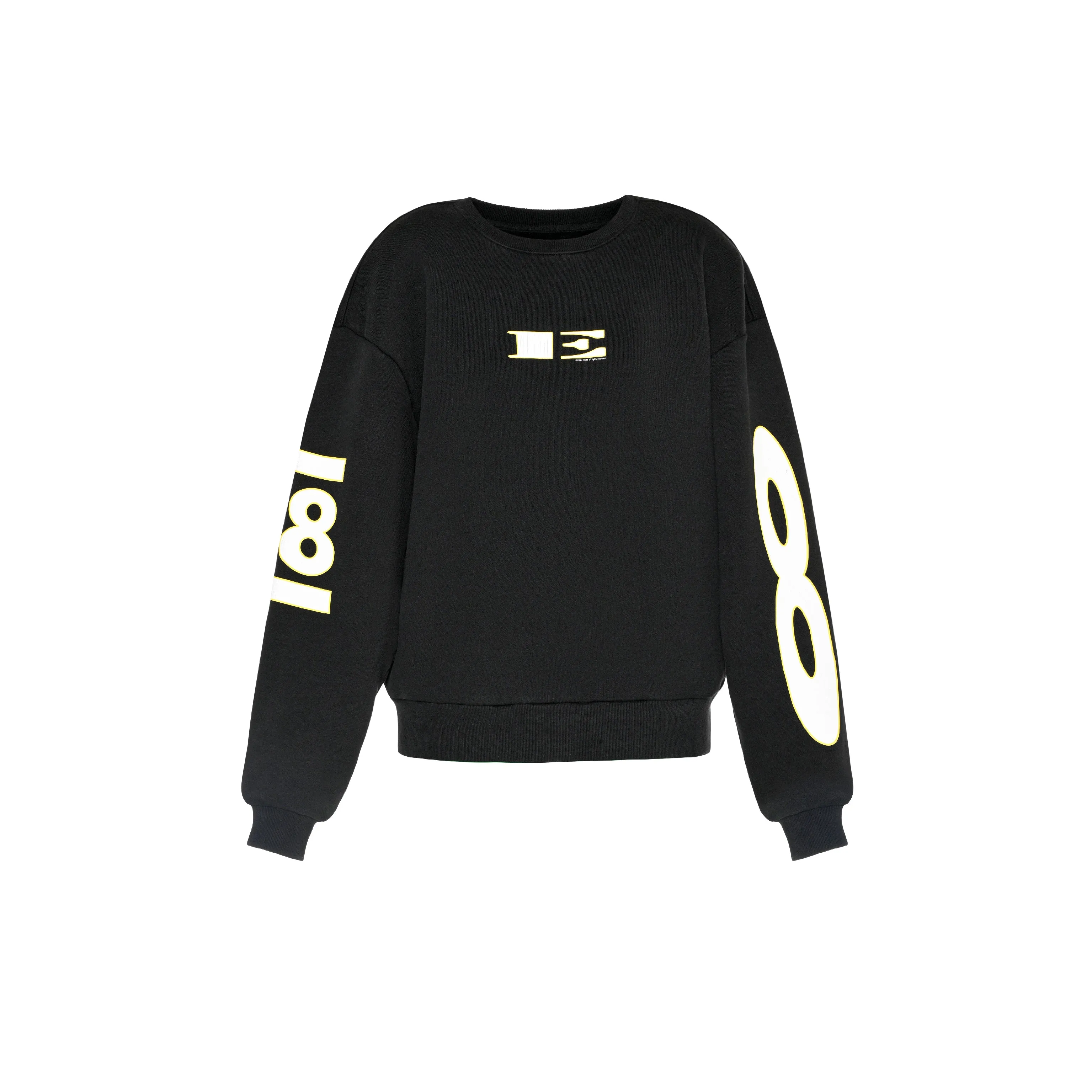 E SWEATSHIRT - BLACK
