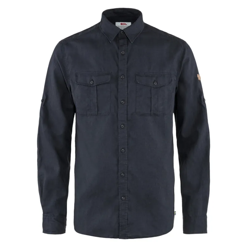 FJÄLLRÄVEN Men's Övik Travel Shirt Long Sleeve