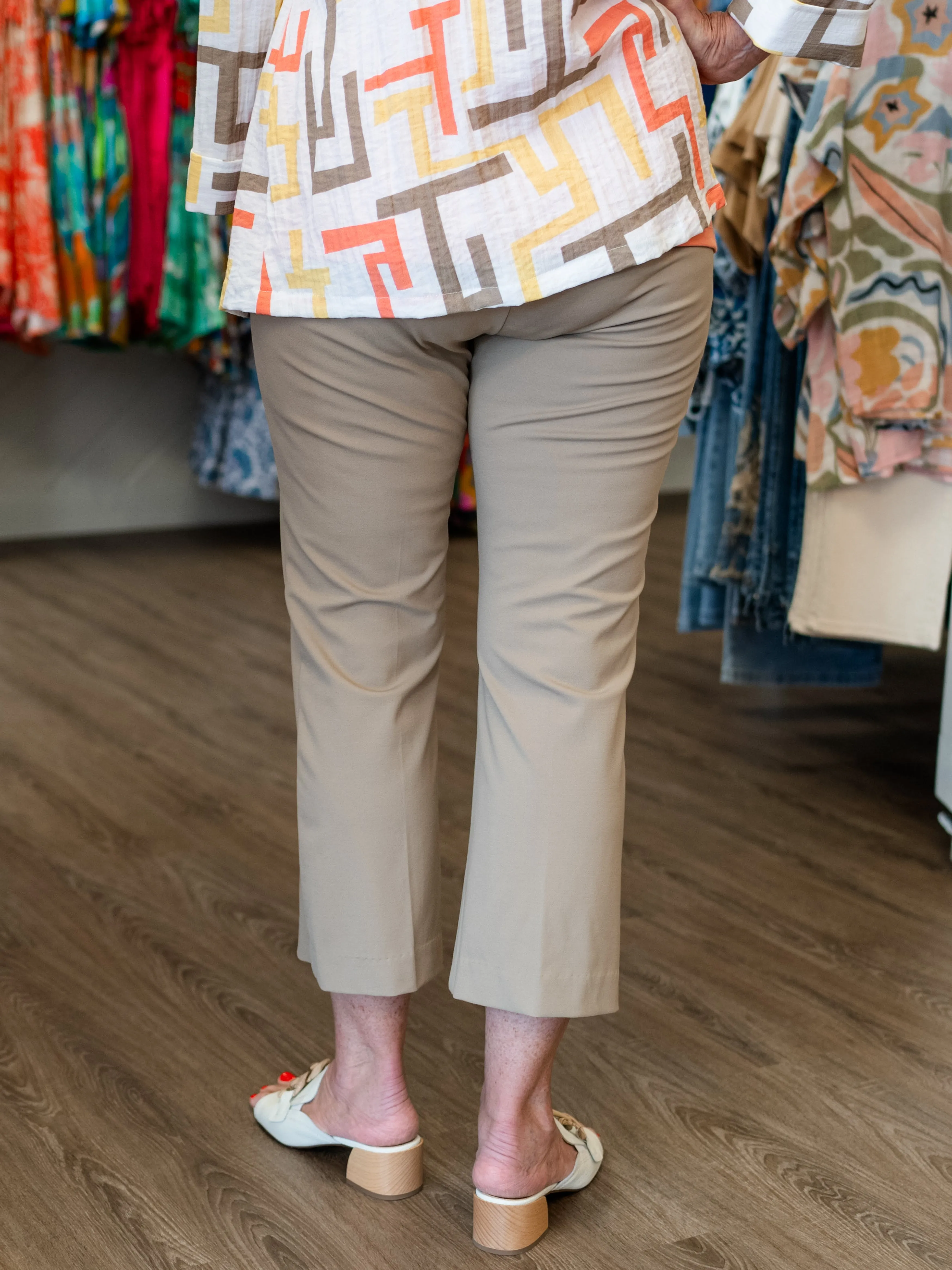 Flared Cropped Pant Stone by Multipes