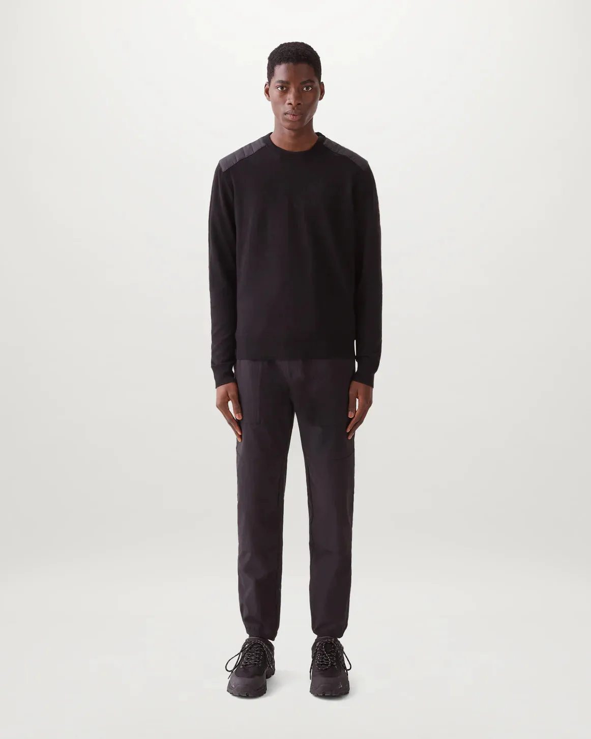 Kerrigan Merino Wool Crewneck Jumper - Black