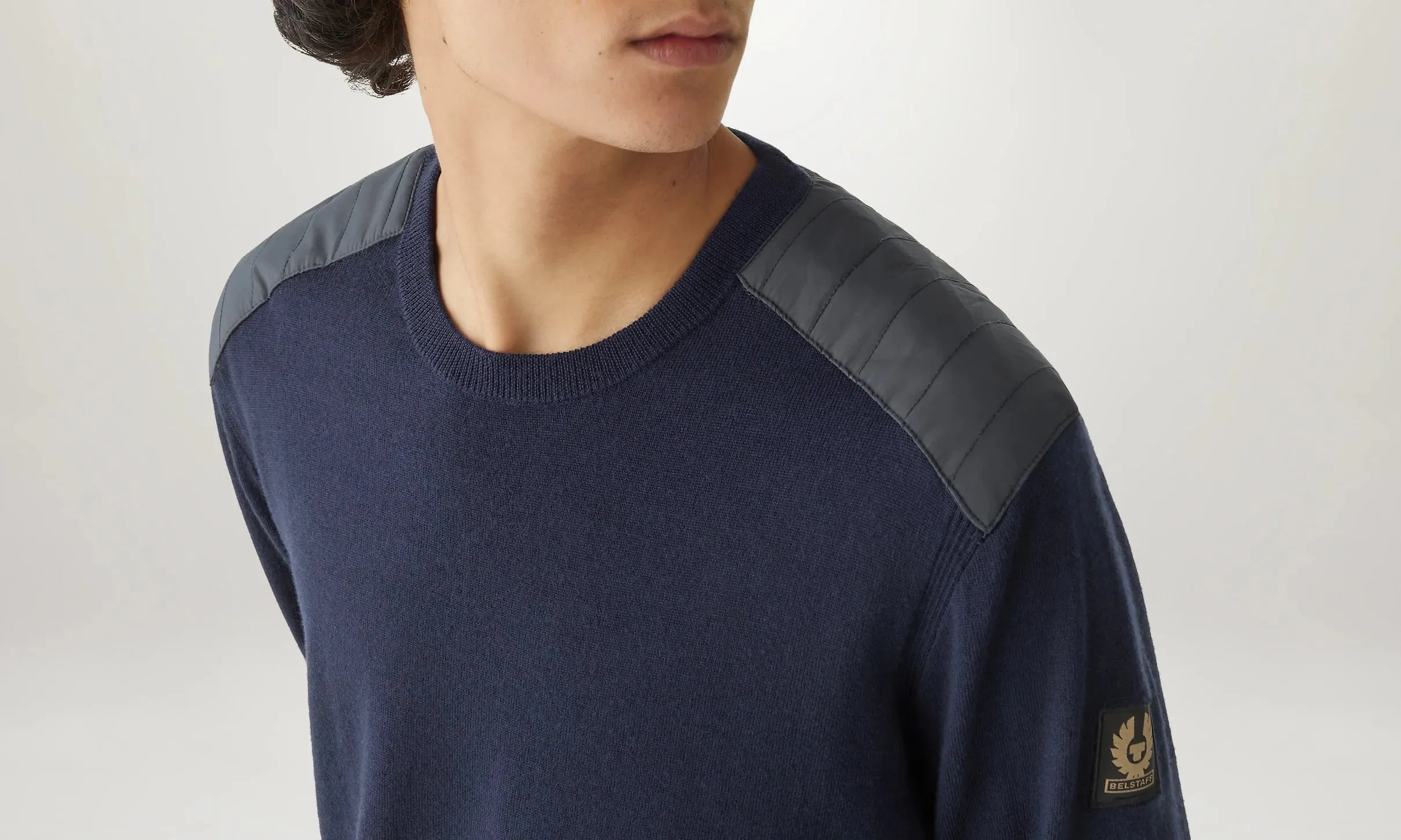 Kerrigan Merino Wool Crewneck Jumper - Navy