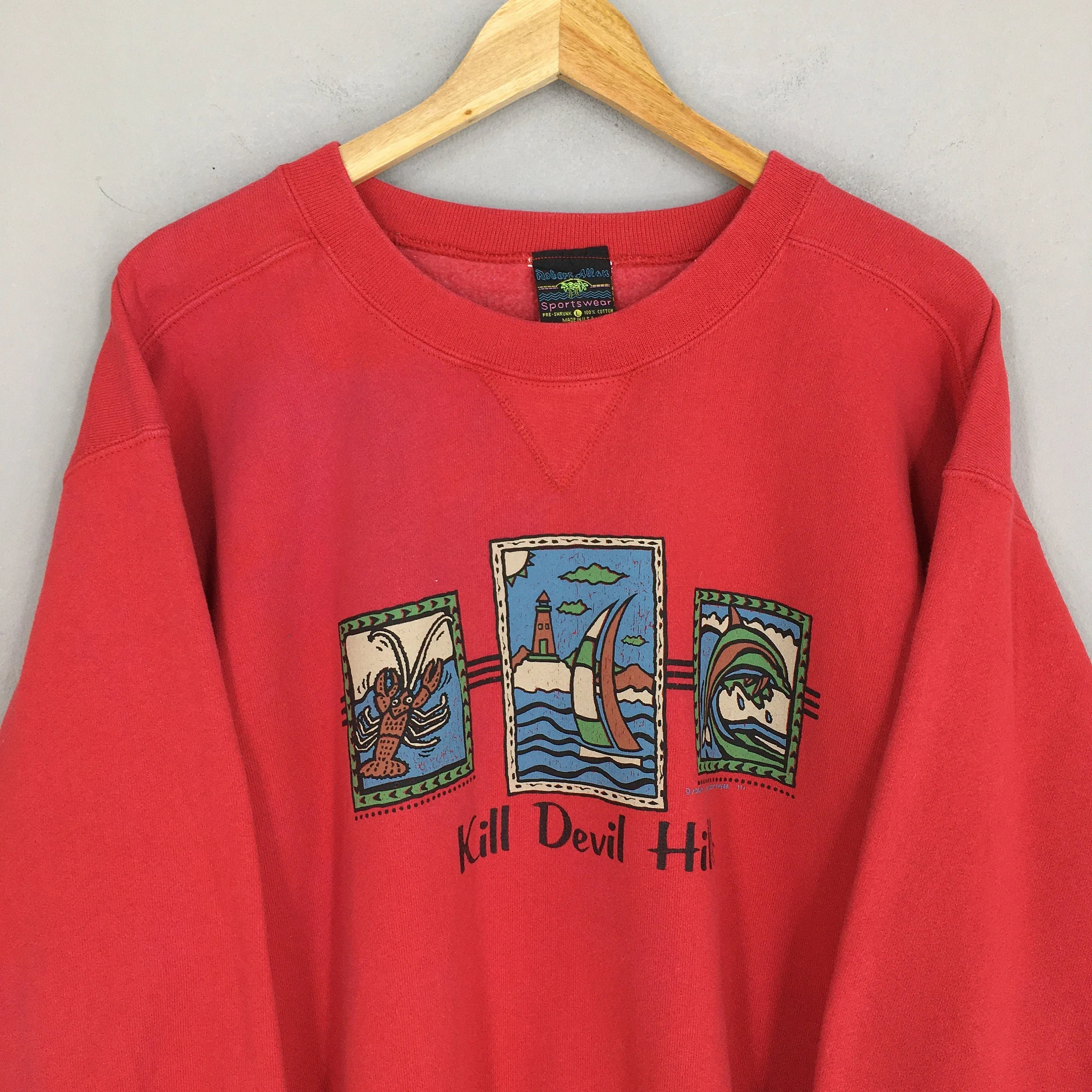 Kill Devil Hills Surf Yacht Sweatshirts Large