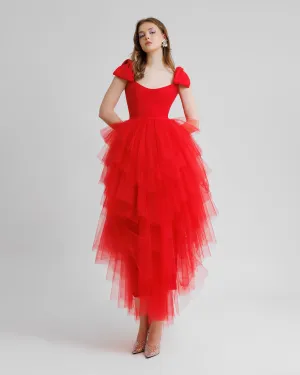 Long Dress With Bow Design
