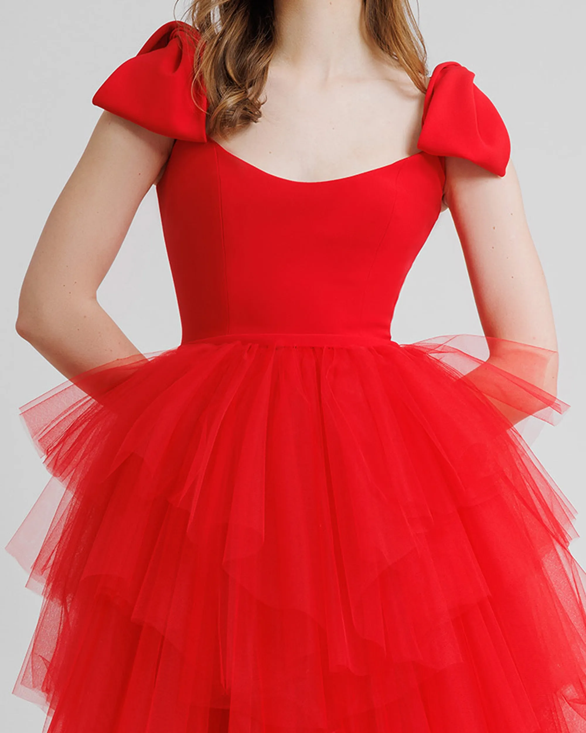 Long Dress With Bow Design
