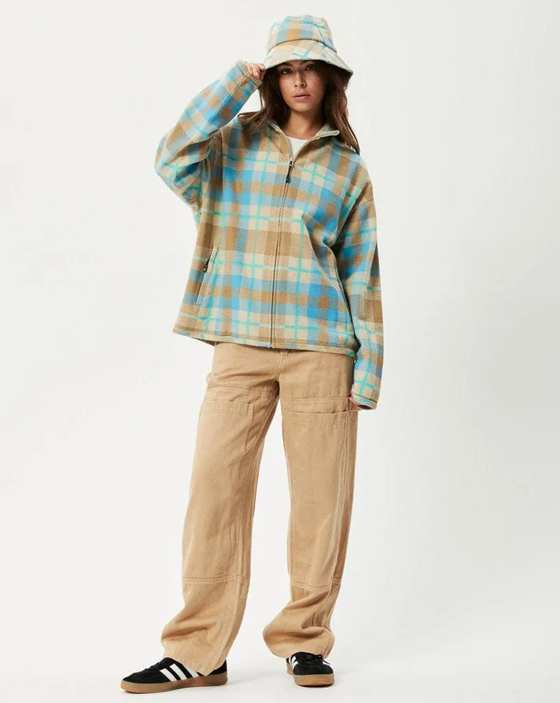 Millie - Hemp Reverse Fleece Jacket  Check