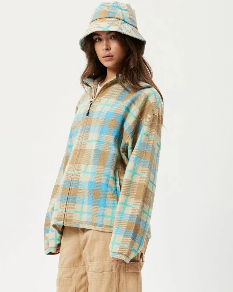 Millie - Hemp Reverse Fleece Jacket  Check