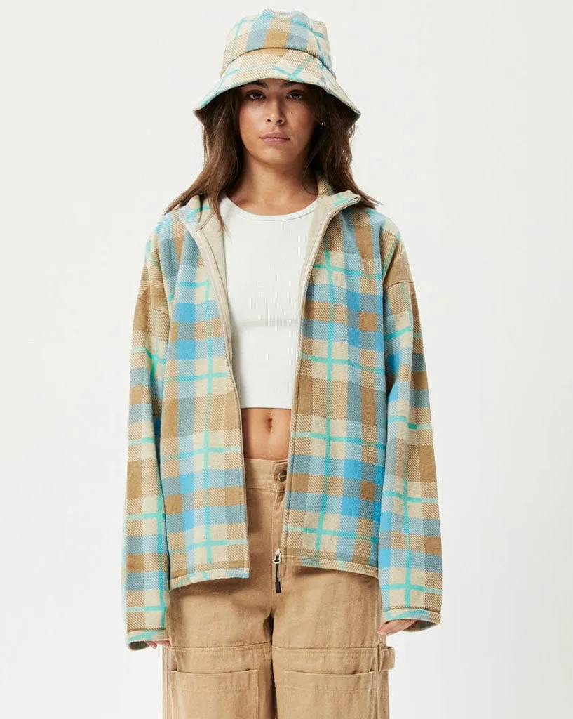Millie - Hemp Reverse Fleece Jacket  Check