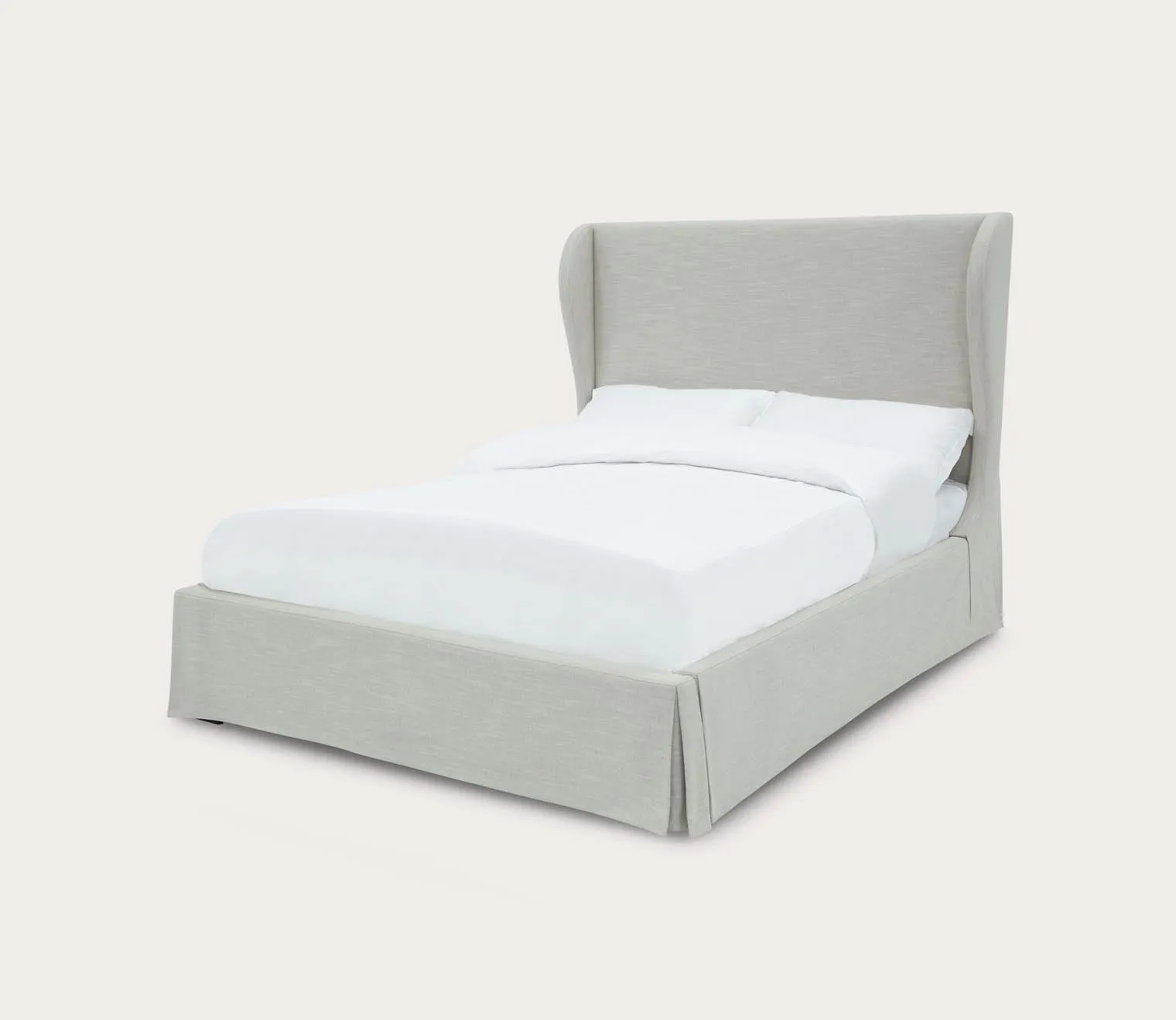 Modus Furniture Hera Upholstered Skirted Panel Bed