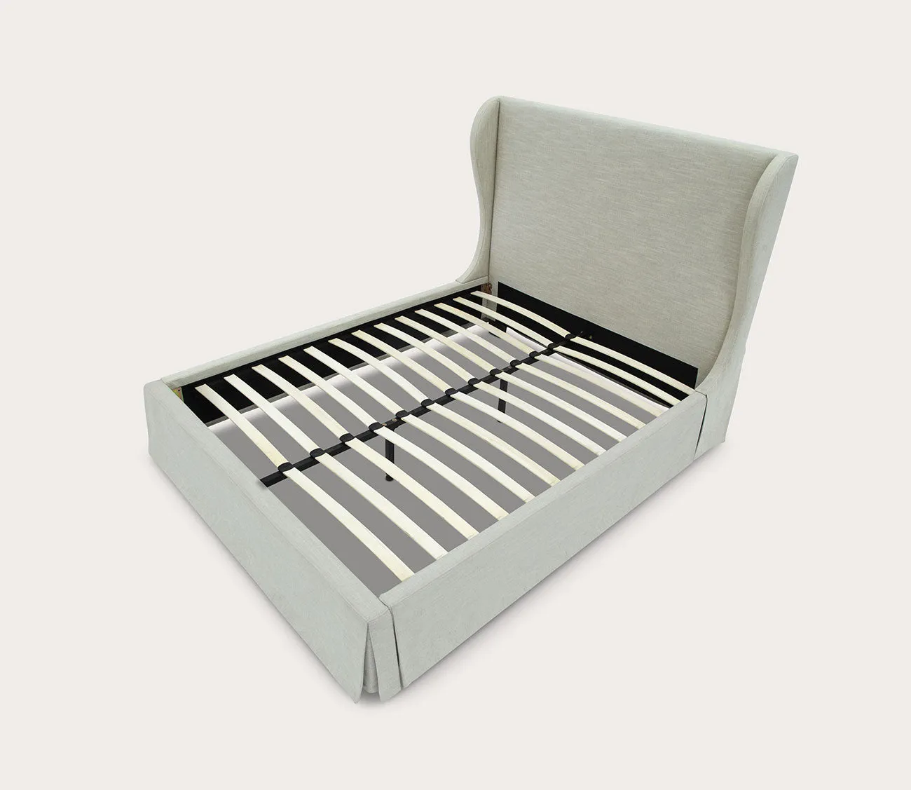 Modus Furniture Hera Upholstered Skirted Panel Bed