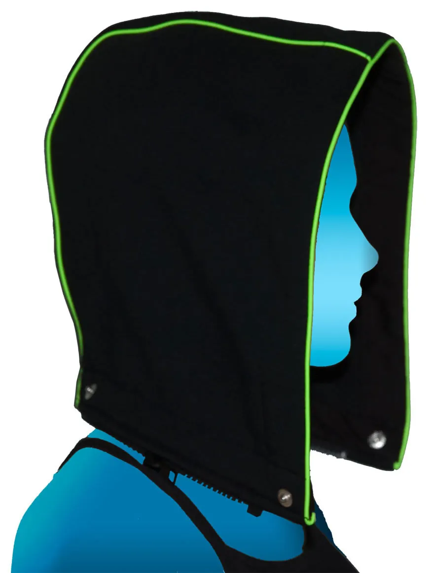 Morph Jacket Round Hood : Lime Triskelion