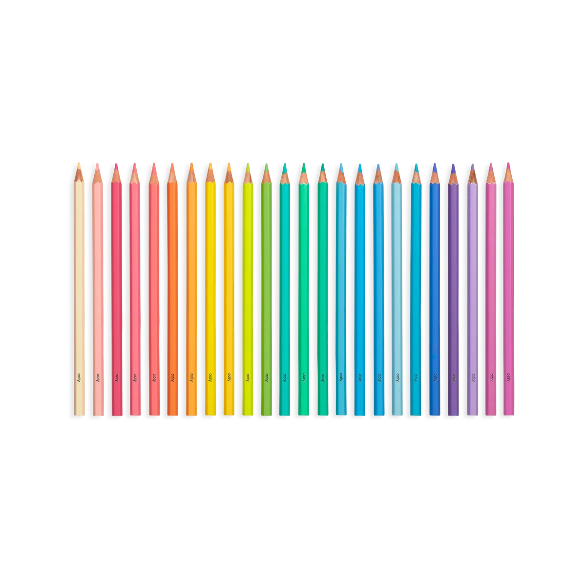 Pastel Hues Colored Pencils - Set of 24 by Ooly