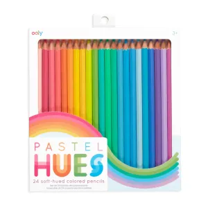 Pastel Hues Colored Pencils - Set of 24 by Ooly