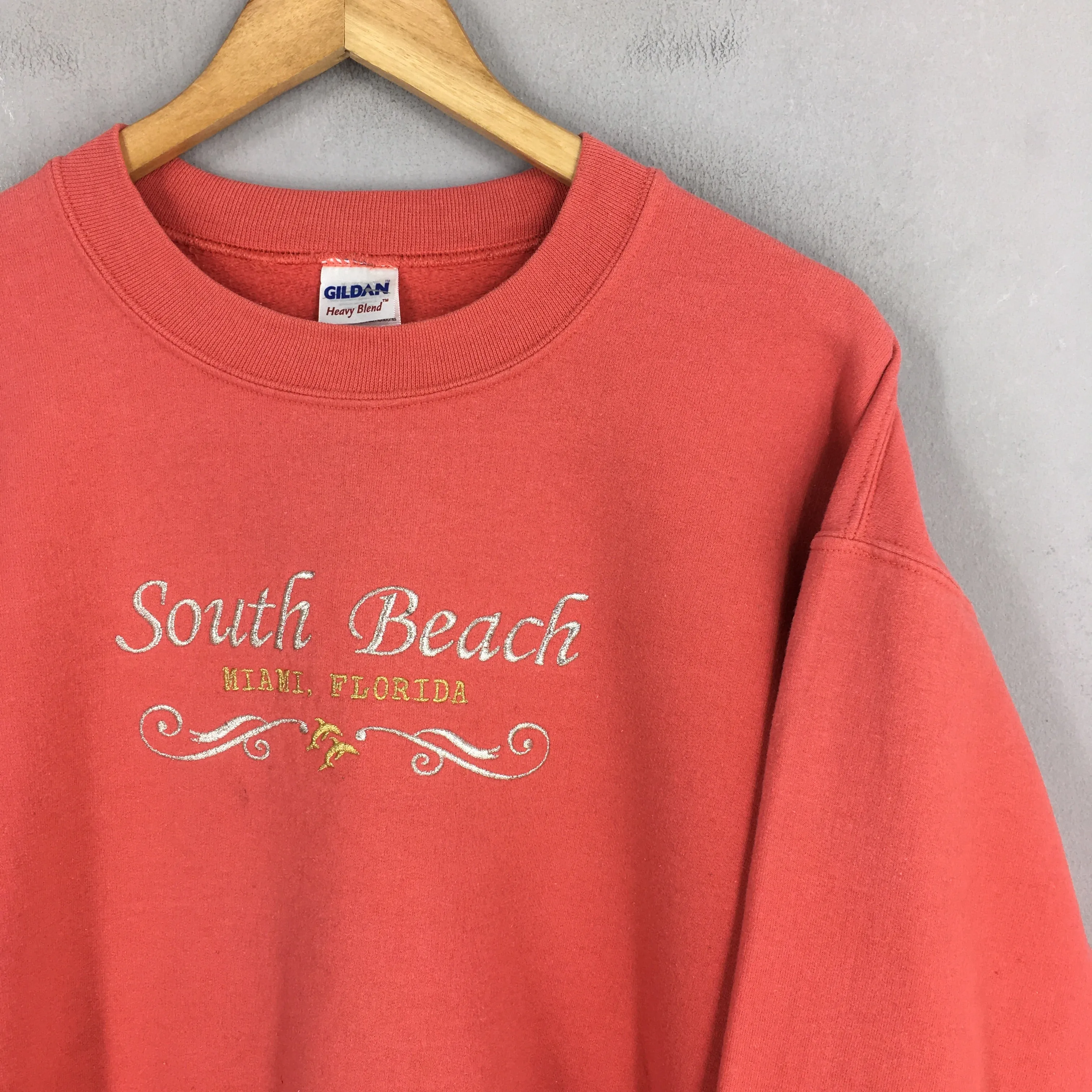 South Beach Florida Red Sweatshirts Medium