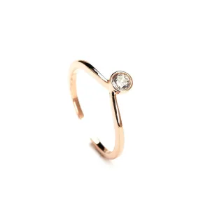 Twinkle On Rose Gold Plated Rings