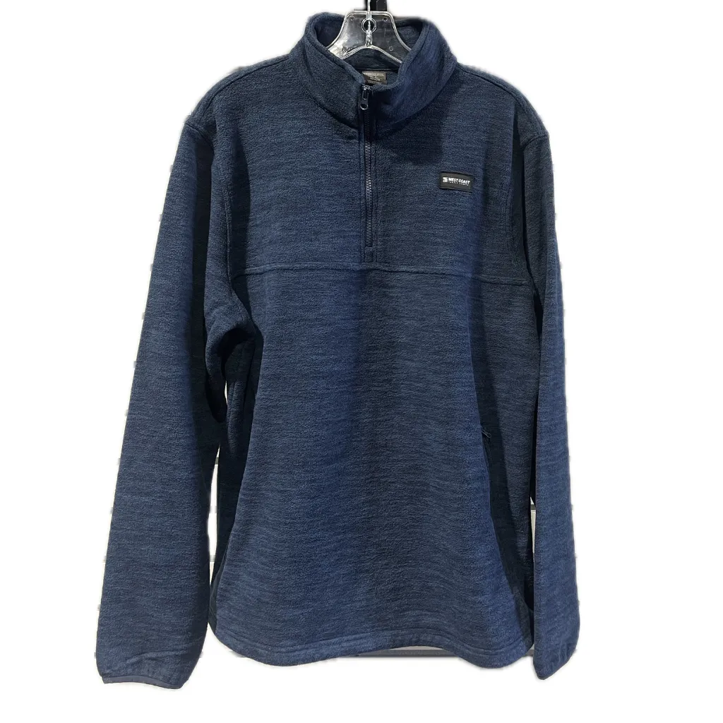 WEST COAST PADDLE SPORTS UNISEX LONG SLEEVE FLEECE PULLOVER HEATHER NAVY