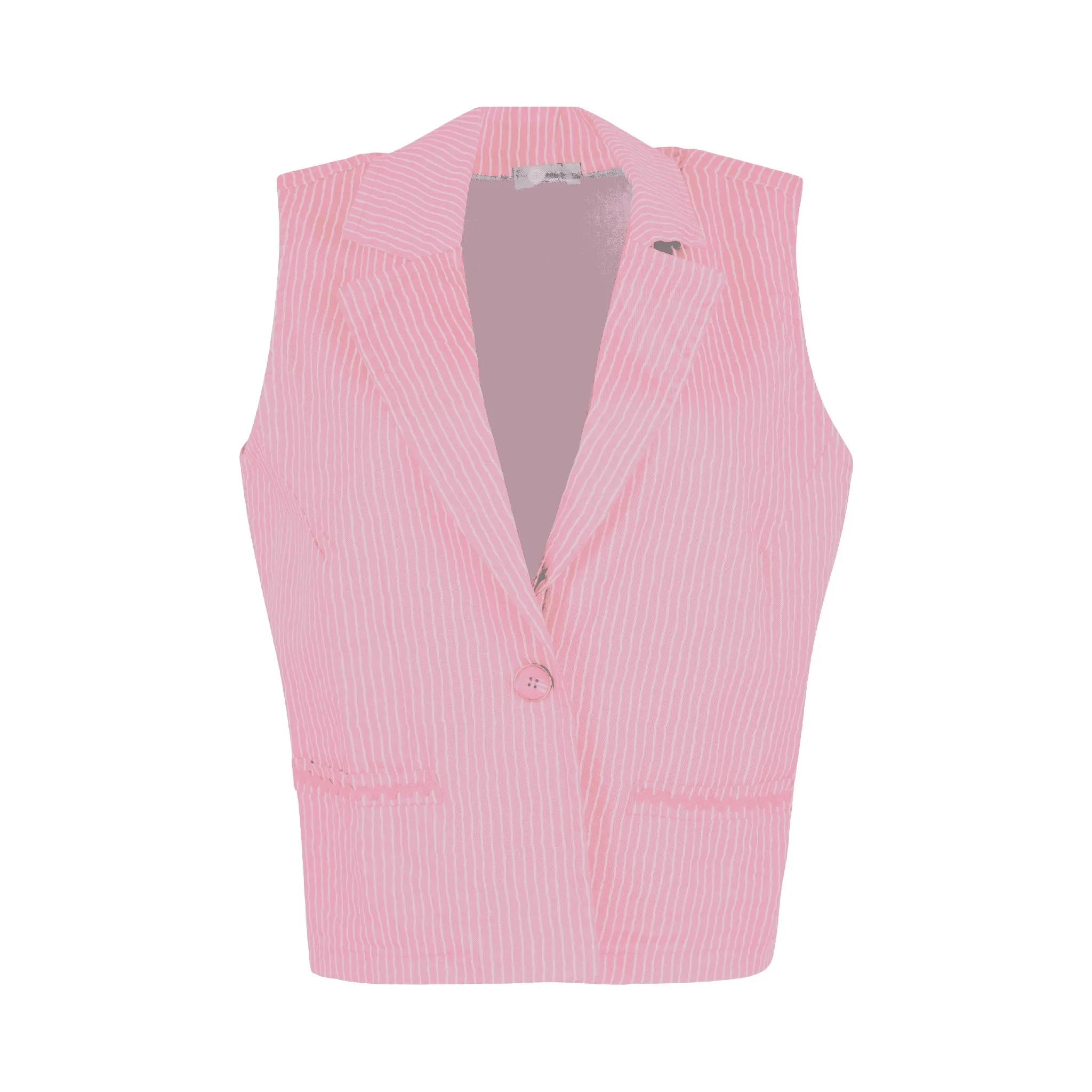 Women's Sleeveless Woven Jacket