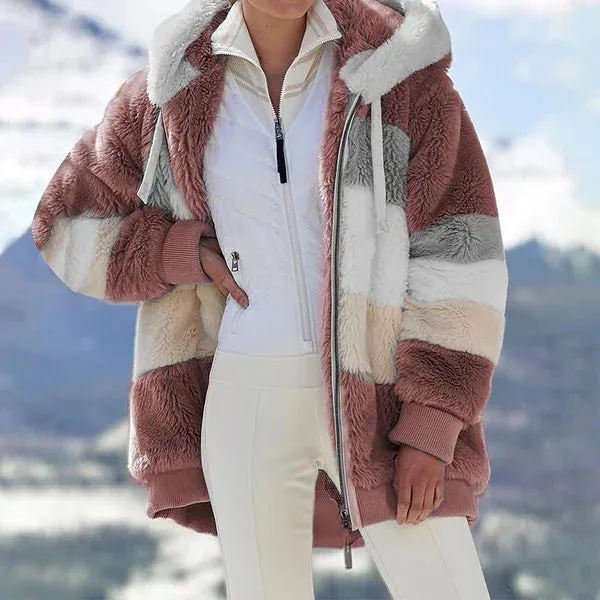 ZARA - LUXE FLEECE HOODED JACKET