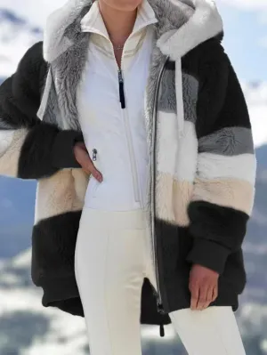 ZARA - LUXE FLEECE HOODED JACKET