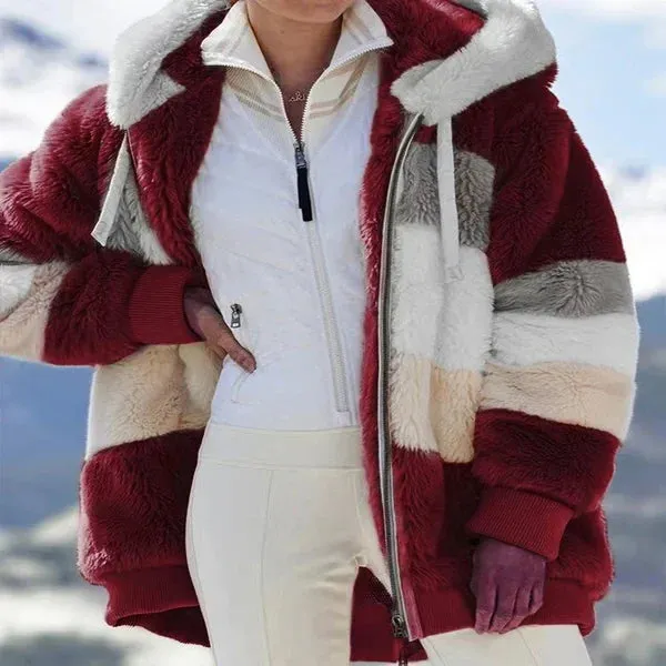 ZARA - LUXE FLEECE HOODED JACKET