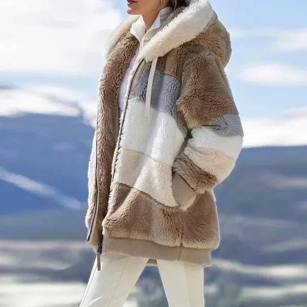 ZARA - LUXE FLEECE HOODED JACKET